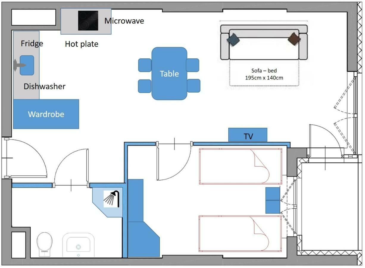 Modern Apartment In Варшава Екстериор снимка